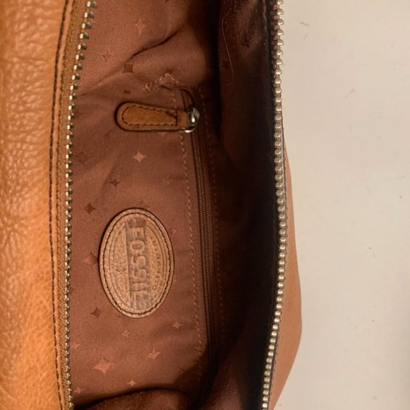 FOSSIL BROWN LEATHER BAG - Picture 8 of 14